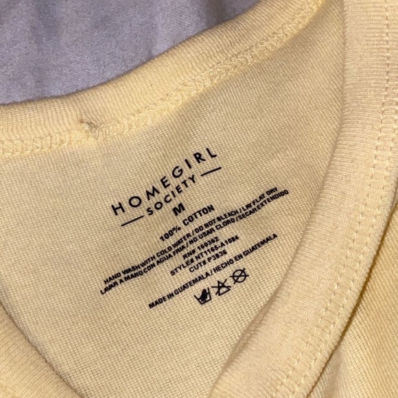 THRIFTED Homegirl Society Yellow Desert Dreams Tank Top Size M - Picture 2 of 3